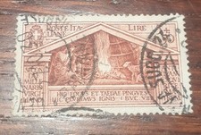 1930 Virgilio 5 lire - annullo autentico - firmato -