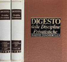 Digesto delle discipline privatistiche, volumi IV, VIII. Sezione commerciale. AA