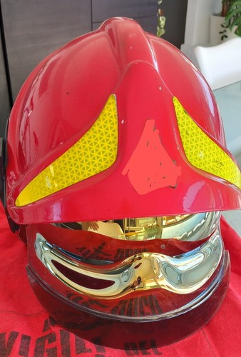 Elmetto rosso caposquadra - elmetto,