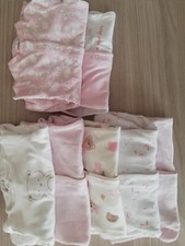 18 tute di cotone 0-3 mesi