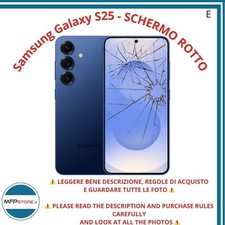 Samsung Galaxy S25 Navy 128 GB – display rotto ma funzionante