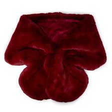 Stola pelliccia bordeaux