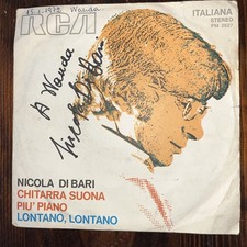 Autografo Nicola Di Bari su 45