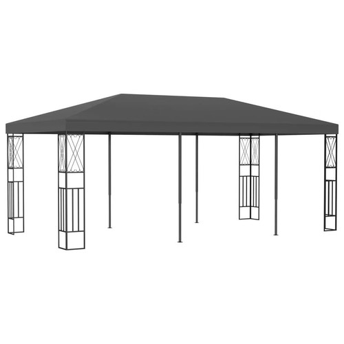 Gazebo x19 6 anthracite - gazebo, 9.8'x19.6'anthracite