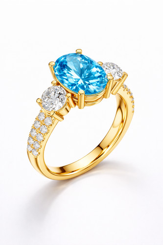Fede nuziale oro 14k con - in,