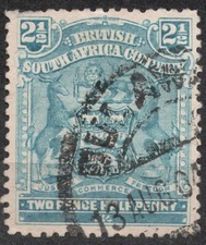 SG80b 1903 21/2d British South Africa Company Stemma 1898-1909, usato