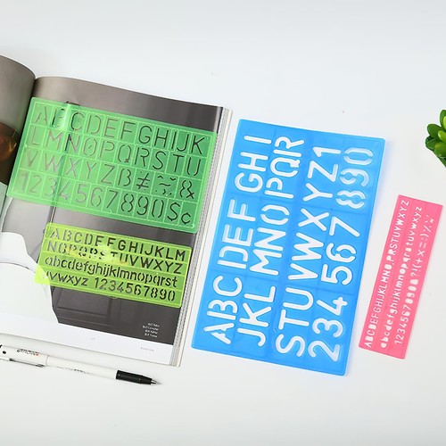 Set stencil con lettere - set,