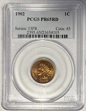 1902 PROOF testa di indiano