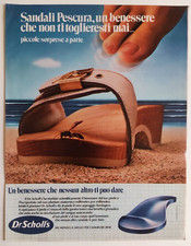 Pubblicita' Dr.Scholl's Sandali Peseura Vintage Ads Advertising Werbung 1980 (R8