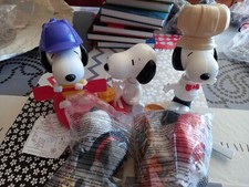 LOTTO 5 SORPRESINE SNOOPY GRANDI MCDONALD 2000 2 SIGILLATI HAPPY MEAL