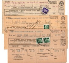 Posta Militare - Telefono - Lotto 3 fatture affrancate con valori PM