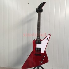 Explorer Limited Edition Red Electric Guitar HH Pickups Black Hardware in magazzino