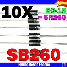 10x SB260 = SR260 Diodo