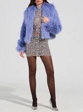 *** LUSSO GIACCA OVERSIZE BLU