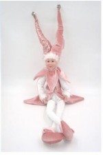 Elfo Rosa Jolly Seduto Natale