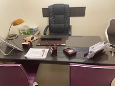 Scrivania Con Mobile E Cassettiera. Libreria Doppia Anta E Mobile Basso