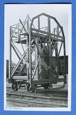 Fotocartolina d'epoca Ferrovie - Carrello manutenzione Pasqualini - 1930 ca.