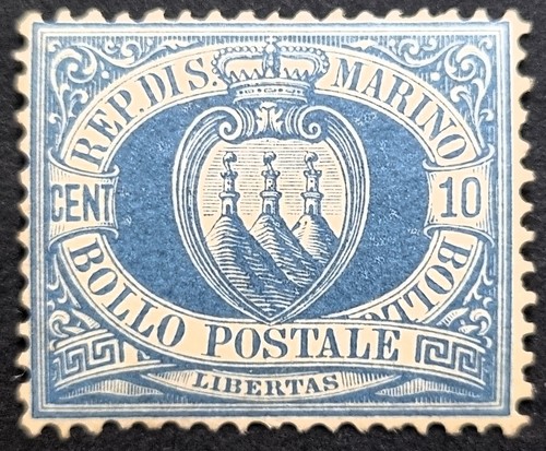 San marino 1877 - marino, 10c