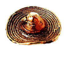 SOMBRERO 60s miniatura in metallo dorato