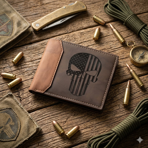 Portafoglio punisher skull - punisher, us