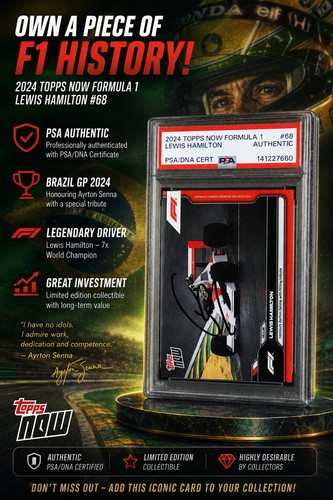 Lewis hamilton firmato topps - lewis,
