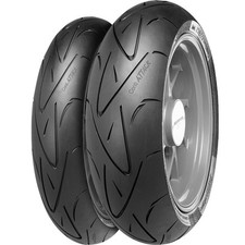 Coppia Pneumatici Moto Continental 120/70ZR17 e 180/55ZR17 73W Attacco Sportivo