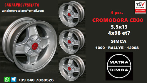 Cerchi lega cromodora - 4, in