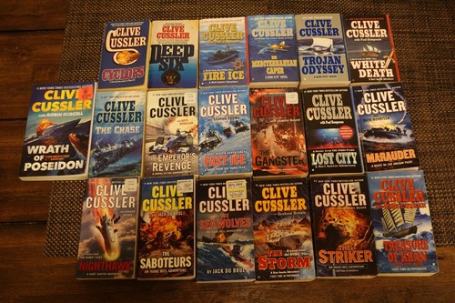Lot clive cussler books - lot, pb