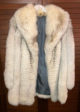 PELLICCIA DA DONNA IN  VERA VOLPE ARGENTATA  MADE IN ITALY VINTAGE