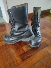 anfibi pelle underground neri