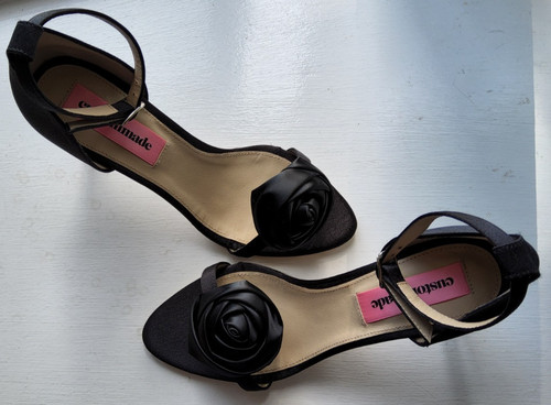 Sandali con fiori broccato - con,