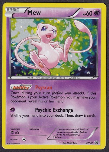 Pokemon mew bw98 - bw98, black