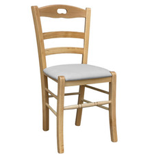 Sedia legno Loris naturale con