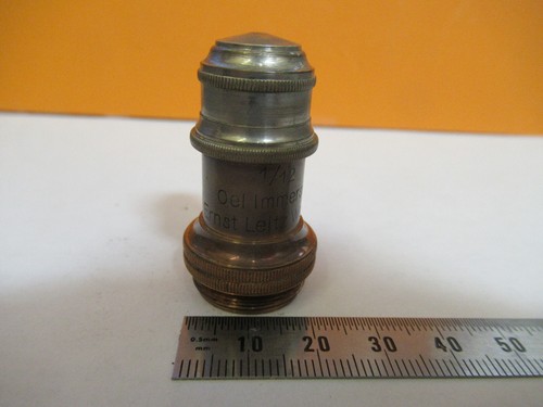 Antico microscopio obiettivo - antico,