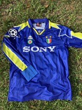 Maglia Juventus Kappa Gara Vialli Taglia XL Manica Lunga Stagione 1996 Champions