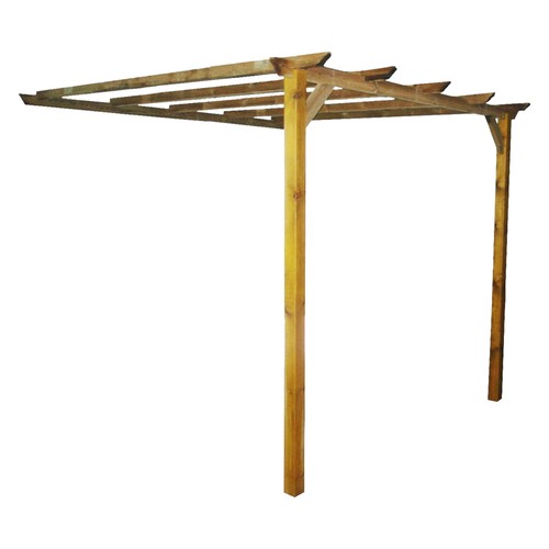 Pergola addossata legno mt - addossata, in
