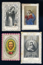 santini merlettati-holy cards lace-canivets-spitzebildichen LOTTO N.754