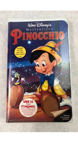 Walt disney pinocchio vhs - disney,