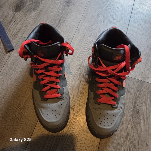 Nike air jordan mid - air, camoscio