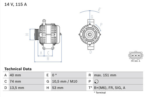 Generatore alternatore per