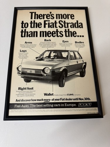Framed original 1982 fiat - 1982,