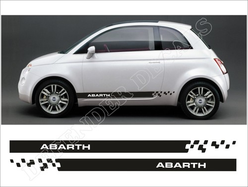Fiat 500 stripes abarth racing - fiat,