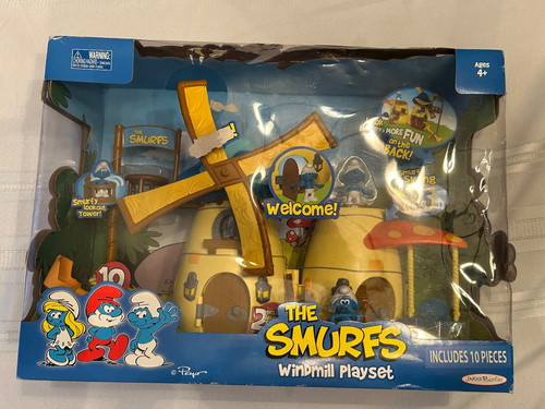 The smurfs windmill playset - the,