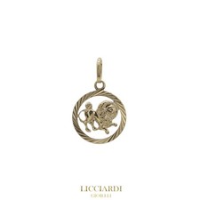 Ciondolo segno zodiacale leone oro giallo 18kt