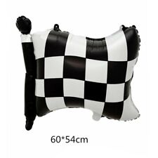 Bandiera da corsa 22" foil palloncino auto moto casco riempimento aria decorazione festa