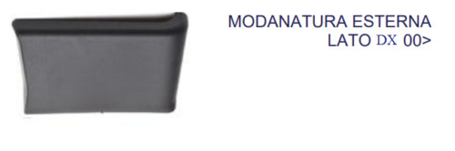 Modanatura posteriore cabina - posteriore,