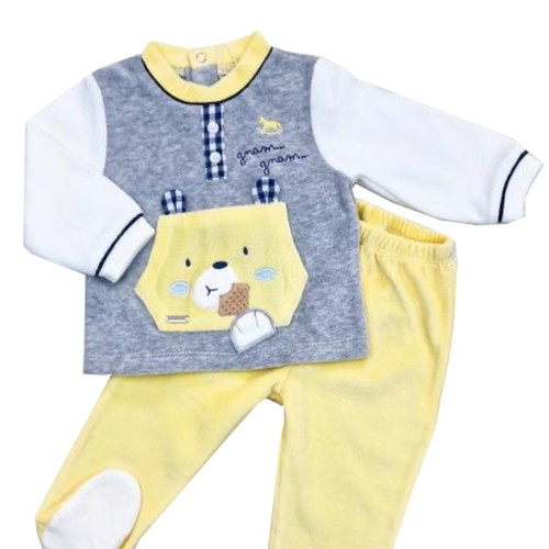 Completo neonato ciniglia