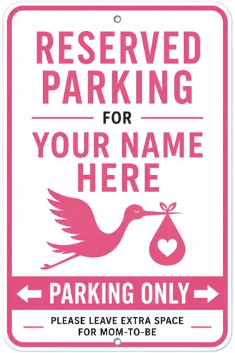 Insegna parcheggio mamma - parcheggio, to