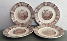 4 ANTICHI PIATTI IN CERAMICA-TERRAGLIA RICHARD GINORI MONDOVI MONS REGALIE