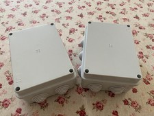 2 Cassette Scatole Stagne di Derivazione 15x11x7cm